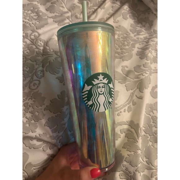 Starbucks Mermaid Scale Iridescent 2020 Cold Cup Venti-24oz. New! - Picture 2 of 3